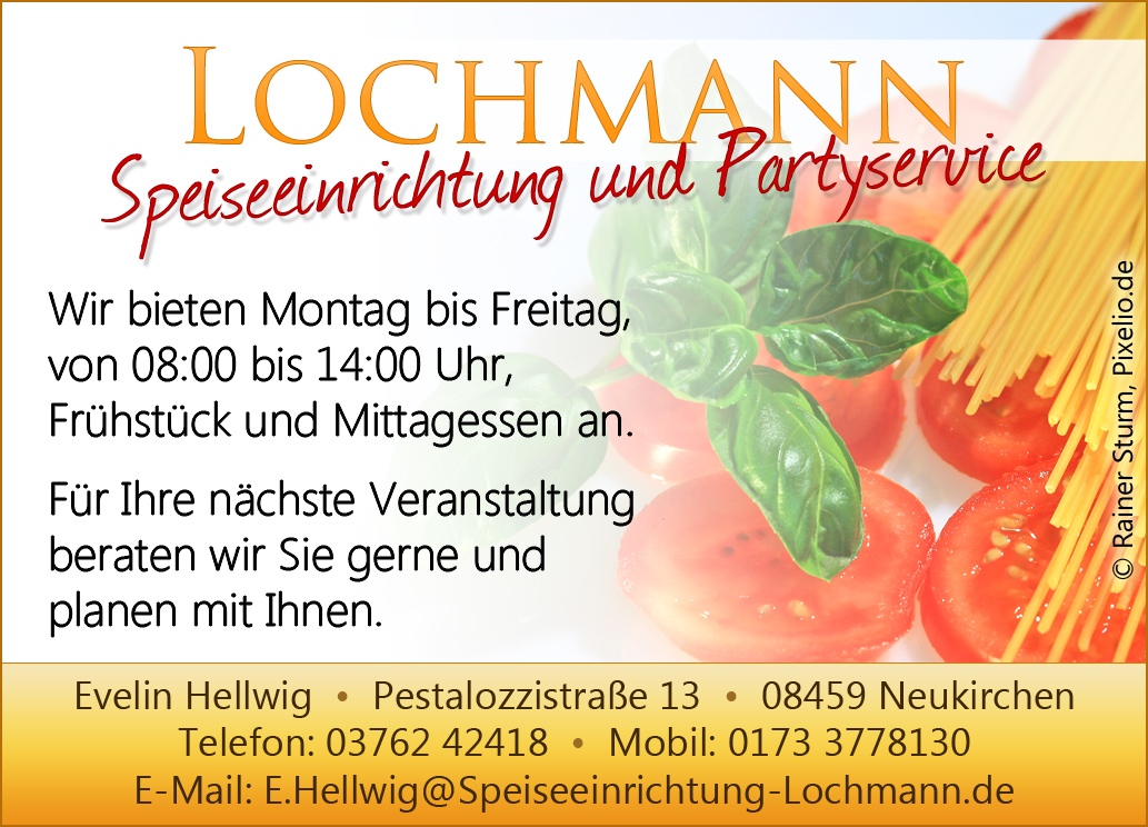 Sponsorlogo 87 5 x 63 - Lochmann - Speiseeinrichtung und Partyservice - 1602